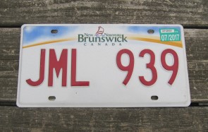 Canada New Brunswick Be in This Place License Plate 201