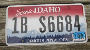Idaho Scenic Famous Potatoes License Plate 2019