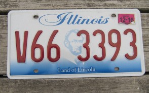 Illinois Land of Lincoln License Plate 2016