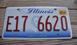 Illinois Land of Lincoln License Plate 2015
