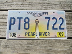 Mississippi Lighthouse License Plate 2009