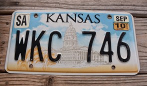 Kansas Capitol License Plate 2010