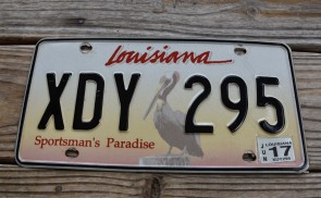 Louisiana Pelican License Plate 2017 Sportsman's Paradise 
