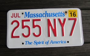 Massachusetts The Spirit of America License Plate 2016