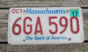 Massachusetts The Spirit of America License Plate 2017