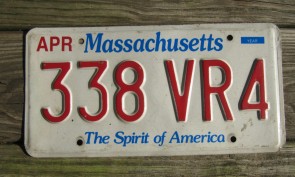 Massachusetts The Spirit of America License Plate 