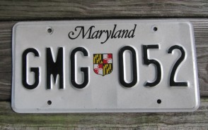 Maryland Sheild License Plate 