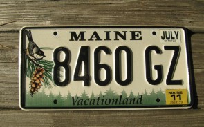 Maine Chickadee License Plate 2011