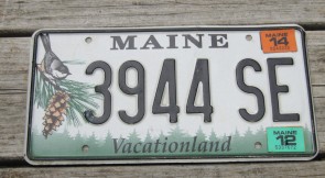 Maine Chickadee License Plate 2014