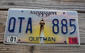 Mississippi Lighthouse License Plate 2010