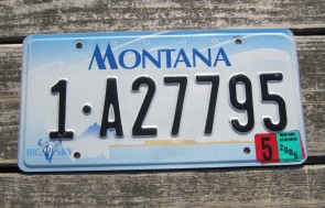 Montana Big Sky Mountains License Plate 2006