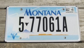 Montana Big Sky Flat 2000 License Plate 2016