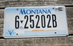 Montana Big Sky Flat License Plate 2018