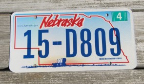 Nebraska Covered Wagon License Plate 2007