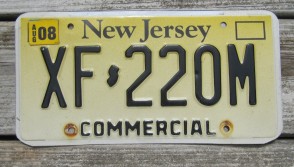 New Jersey Garden State License Plate Yellow Fade 2008
