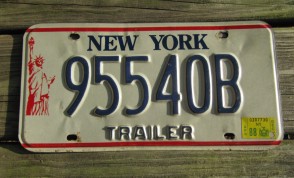 New York Statue of Liberty License Plate 1988