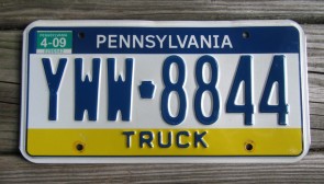 Pennsylvania Visit PA Truck License Plate 2009