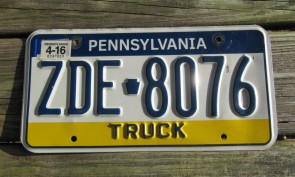 Pennsylvania Visit PA License Plate 2016