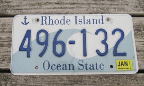 Rhode Island Wave License Plate Ocean State 2016