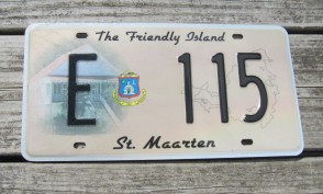 ST Maarten The Friendly Island License Plate 2010