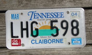 Tennessee Sounds Good To Me License Plate 2004