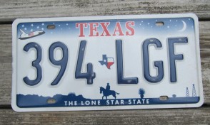 Texas Space Shuttle License Plate The Lone Star State 
