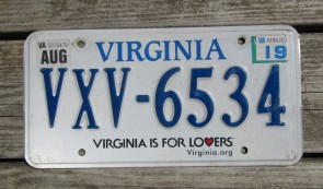 Virginia is For Lovers License Plate 2019 Virginia.org 