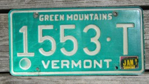 Vermont Green Mountains License Plate 1987