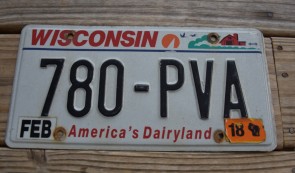 Wisconsin America's Dairyland License Plate 2018