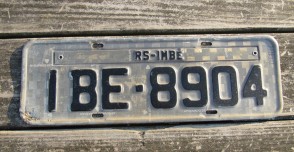 Brazil RS Imbe License Plate 2000's