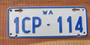 Australia Motorcycle License Plate Western Australia