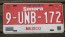 Mexico Red White Sonora License Plate 