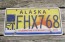 Alaska 50th Anniversary Celebrating State Hood License Plate 
