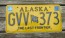 Alaska Yellow Blue Flag License Plate 2018