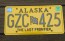 Alaska Yellow Blue Flag License Plate 2017