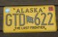 Alaska Yellow Blue Flag License Plate 2020