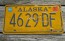 Alaska Blue Yellow License Plate 1990's