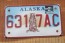 Alaska Standing Bear Motorcycle License Plate Kodiak Bear