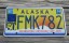 Alaska 50th Anniversary Celibrating State Hood License Plate 2014 FMK 782