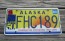 Alaska 50th Anniversary Celibrating State Hood License Plate 2016 FHC 189