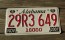 Alabama Heart of Dixie License Plate 2001