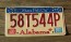 Alabama Stars Fell On License Plate 2007