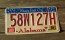 Alabama Stars Fell On License Plate 2008