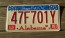 Alabama Stars Fell On License Plate 2009