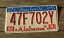 Alabama Stars Fell On License Plate 2009
