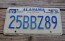 Alabama Heart of Dixie License Plate 1997 25BBZ89