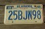 Alabama Heart of Dixie License Plate 1995