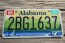 Alabama Green Mountains and River License Plate 2015