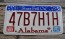 Alabama Stars Fell On License Plate 2007 47B7H1H