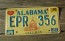 Alabama Capitol Heart of Dixie License Plate 1982
